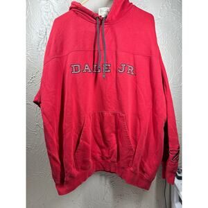Dale Earnhardt JR #8 Red Nascar Hoodie Mens Sweatshirt Budweiser‎ Vest Size XL?